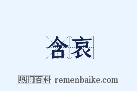 含哀是什么意思的图片